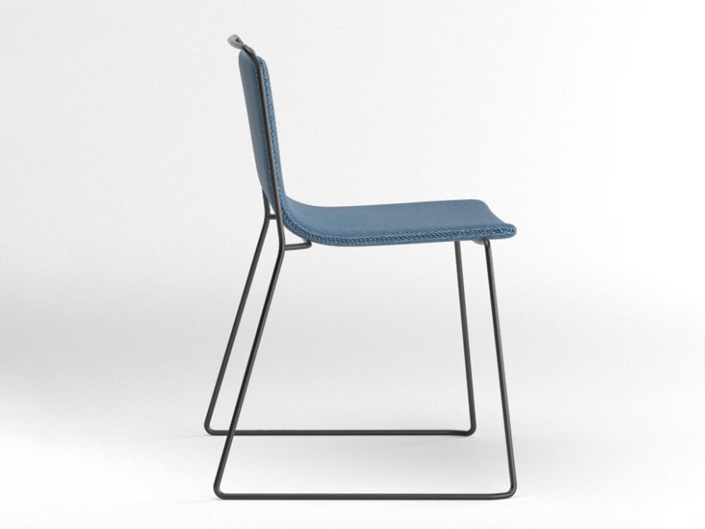 Silla tapizada con estructura de acero Alo Ondarreta - 23