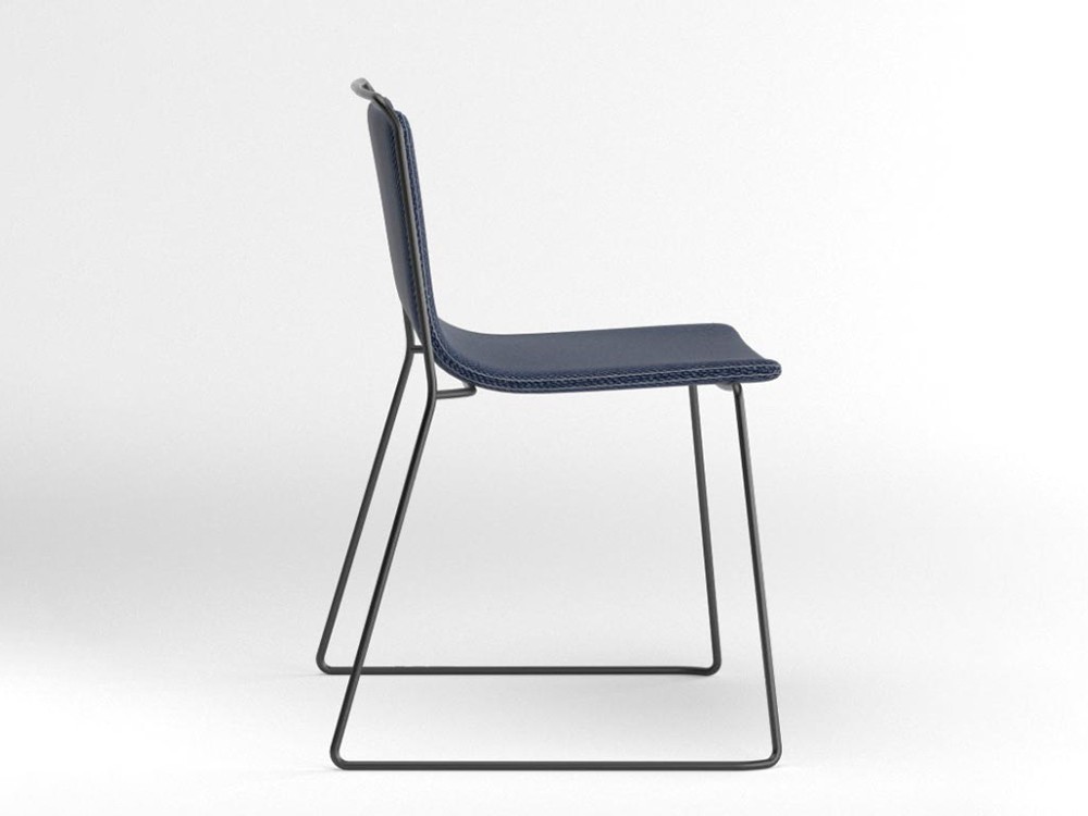 Silla tapizada con estructura de acero Alo Ondarreta - 25