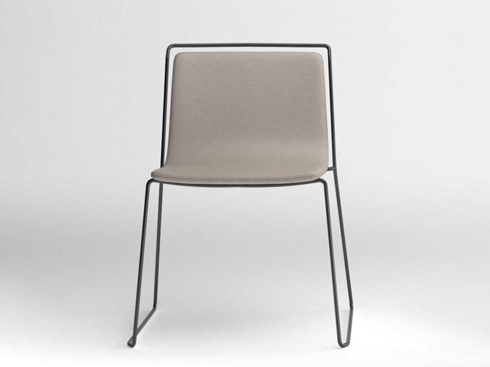 Silla tapizada con estructura de acero Alo Ondarreta - 34