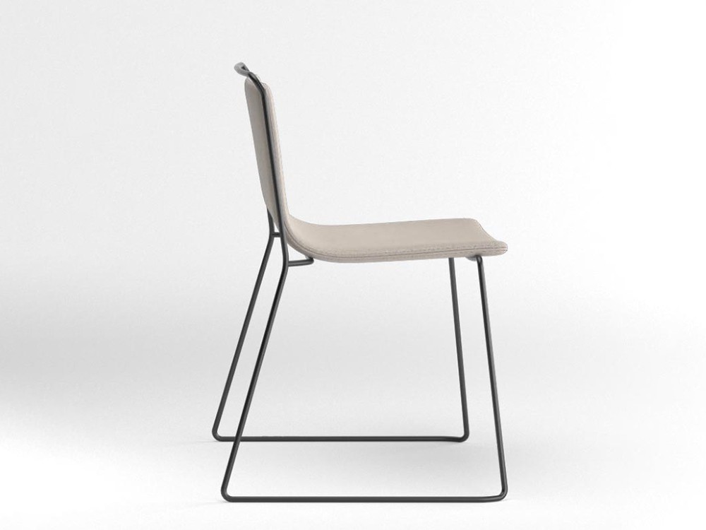Silla tapizada con estructura de acero Alo Ondarreta - 35