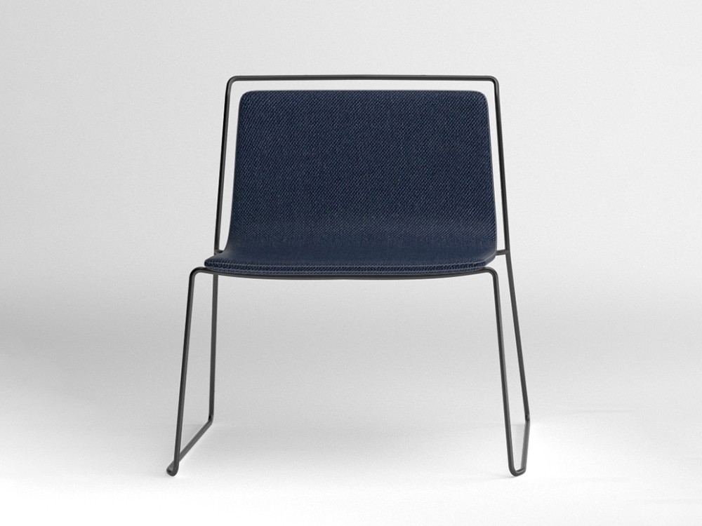 Silla tapizada con estructura de acero Alo XL Ondarreta - 15