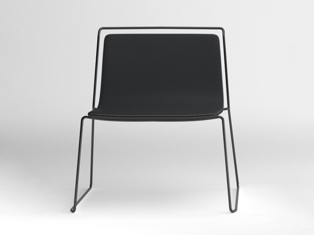 Silla tapizada con estructura de acero Alo XL Ondarreta - 21