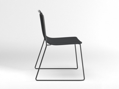 Silla tapizada con estructura de acero Alo XL Ondarreta - 22