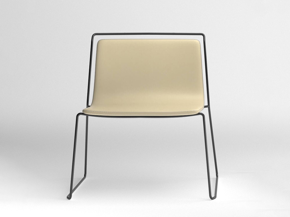 Silla tapizada con estructura de acero Alo XL Ondarreta - 23