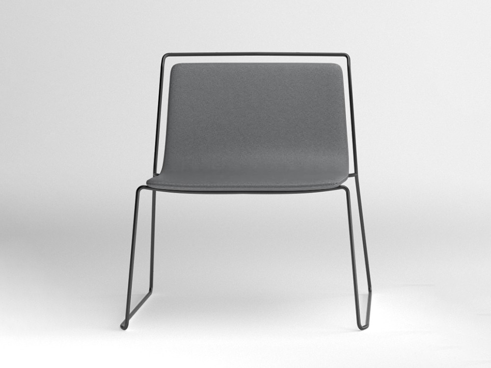 Silla tapizada con estructura de acero Alo XL Ondarreta - 27