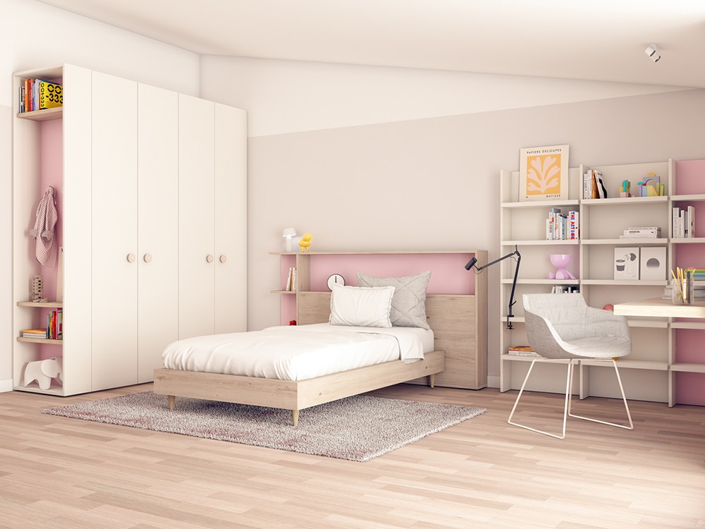 Dormitorio juvenil con cama Goa Vita 01 jotajotape - 2