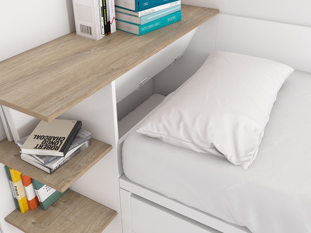 Dormitorio juvenil Bicama con tres cajones Vita 05 jotajotape - 6