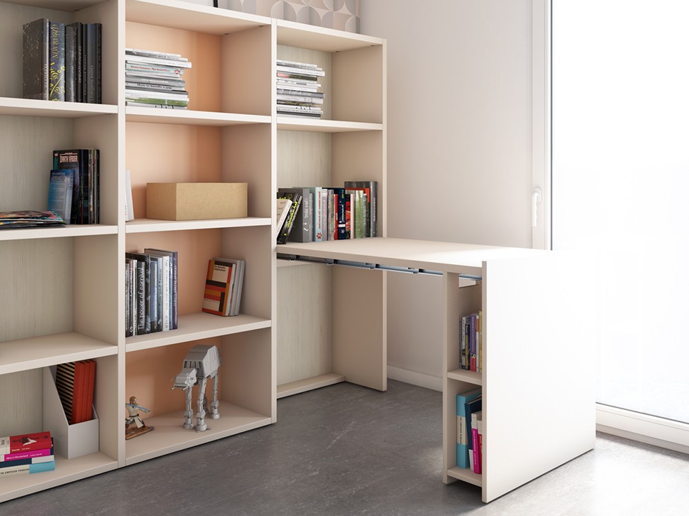 Dormitorio juvenil cama compacta REM arrastre Vita 08 jotajotape - 3