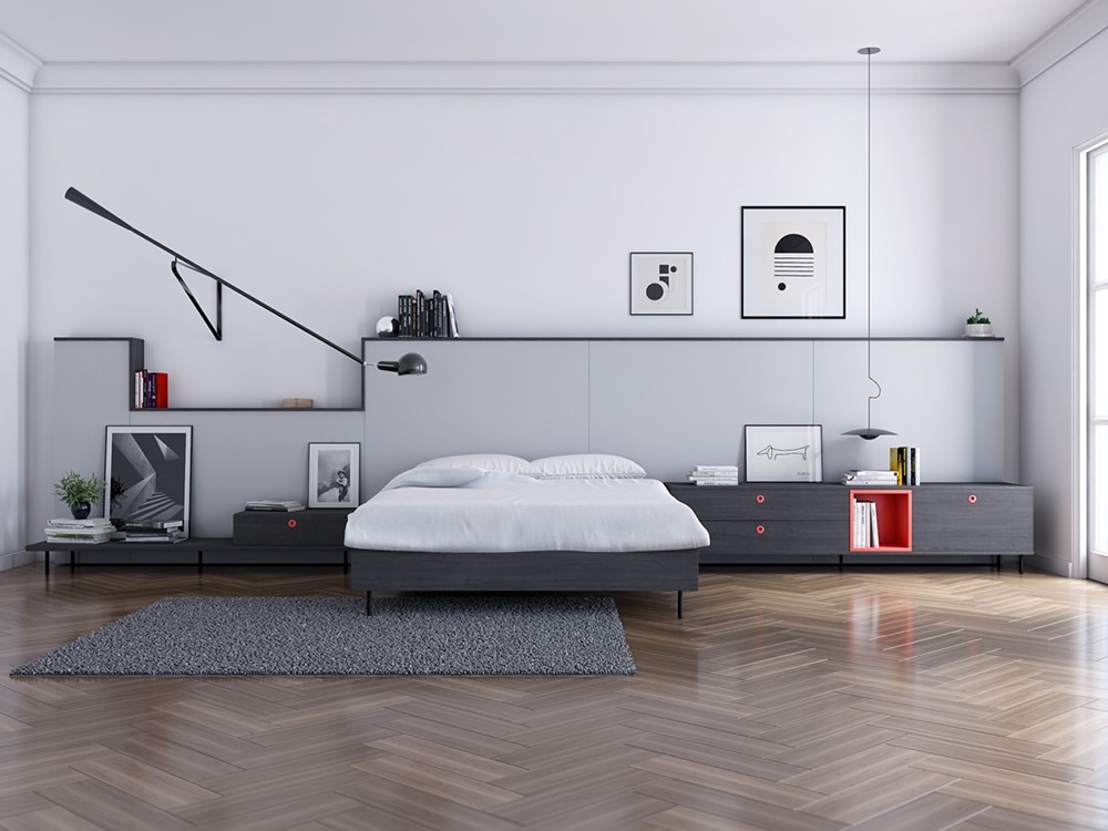 Dormitorio juvenil con cama doble Goa Vita 03 jotajotape - 2