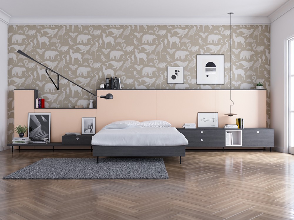 Dormitorio juvenil con cama doble Goa Vita 03 jotajotape - 3