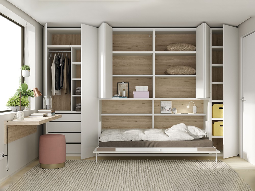 Cama abatible horizontal con armarios Up & Down jotajotape - 2