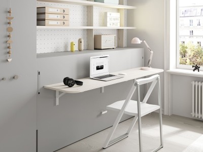Cama abatible horizontal 90cm con escritorio U&D 05 de Jotajotape - 3