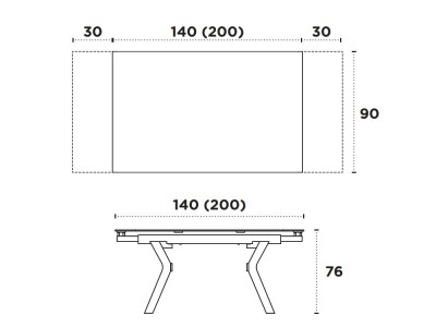 Mesa extensible Lin Cristal CH Design de Mobles Nacher - 6