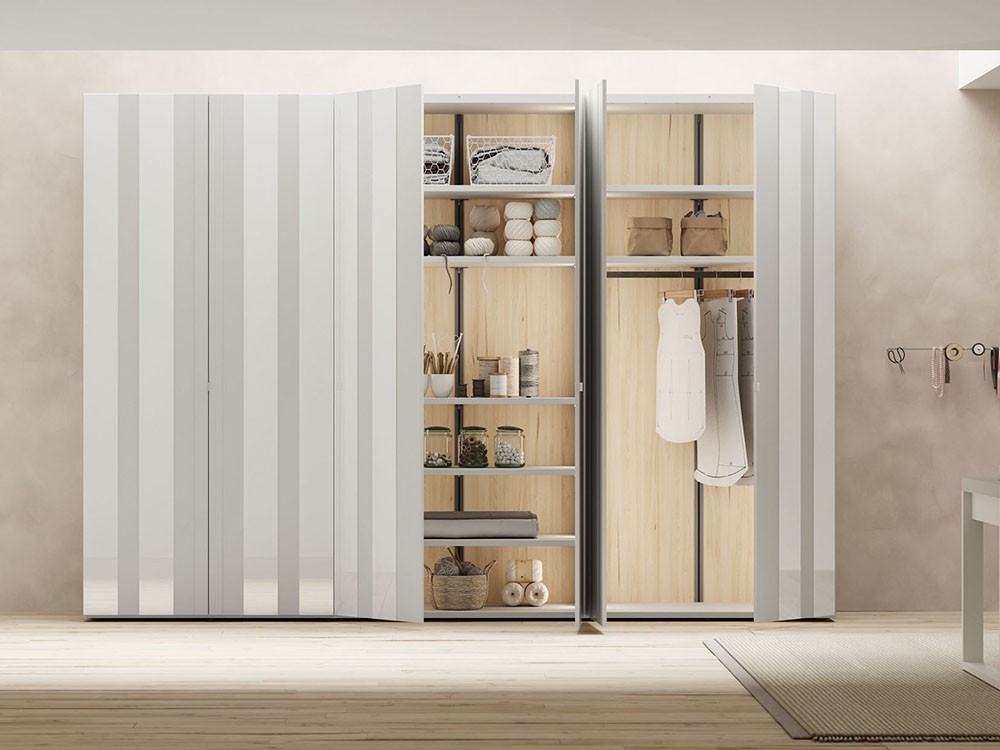 Armario con seis puertas batientes AV / AV cristal Adapta Lagrama - 2