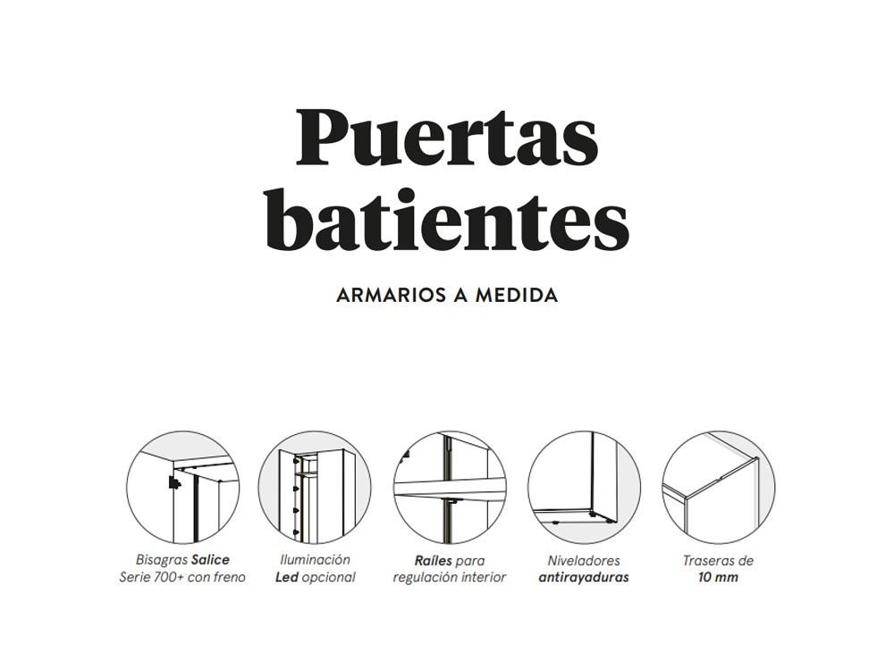 Armario con seis puertas batientes Top Adapta Lagrama - 5