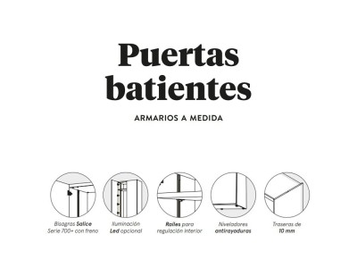 Armario con seis puertas batientes A1 Adapta Lagrama - 4