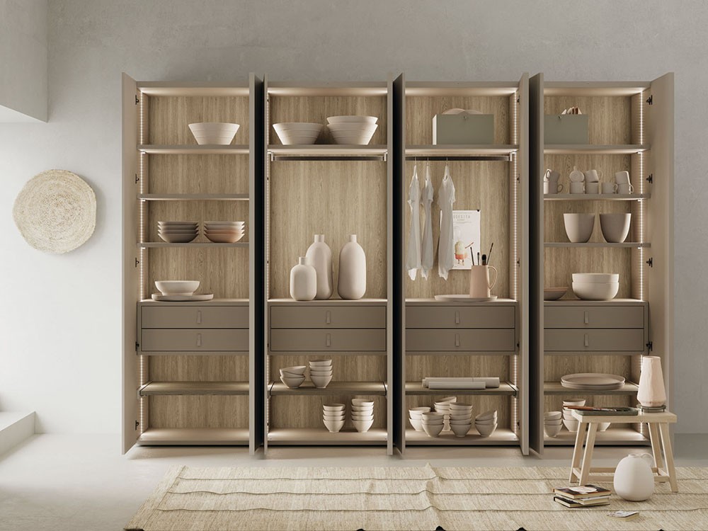 Armario con ocho puertas batientes Slim y Ona Adapta Lagrama - 2