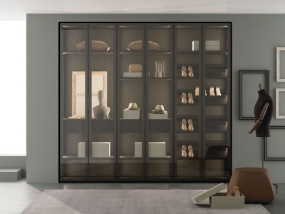 Armario con seis puertas batientes de cristal Adapta Lagrama - 1