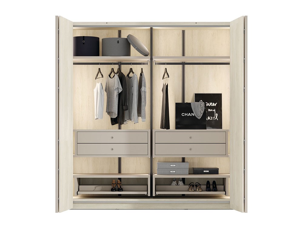 Armario con cuatro puertas plegables Slim led Adapta Lagrama - 8