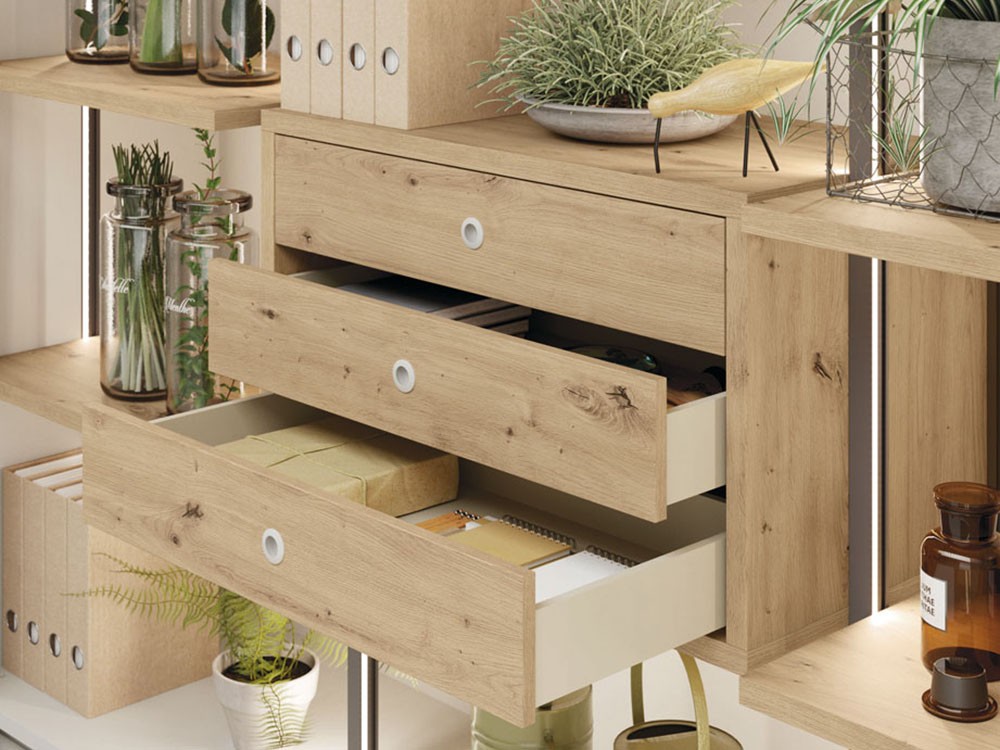 Armario doble con seis puertas plegables FR Cristal Adapta Lagrama - 3