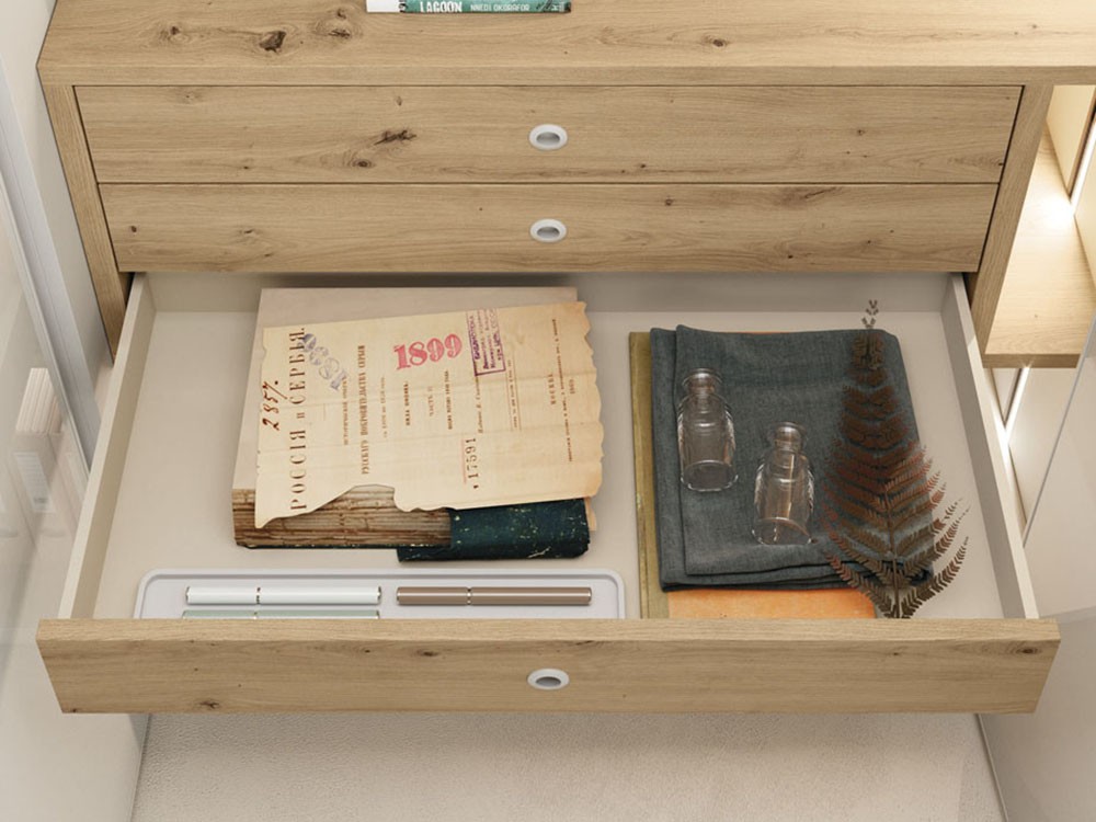 Armario doble con seis puertas plegables FR Cristal Adapta Lagrama - 4