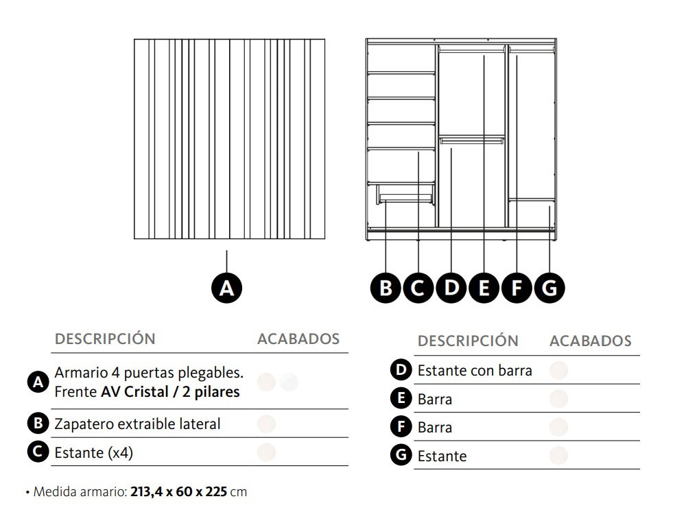 Librería con puertas plegables Vitrina Adapta Lagrama - 4