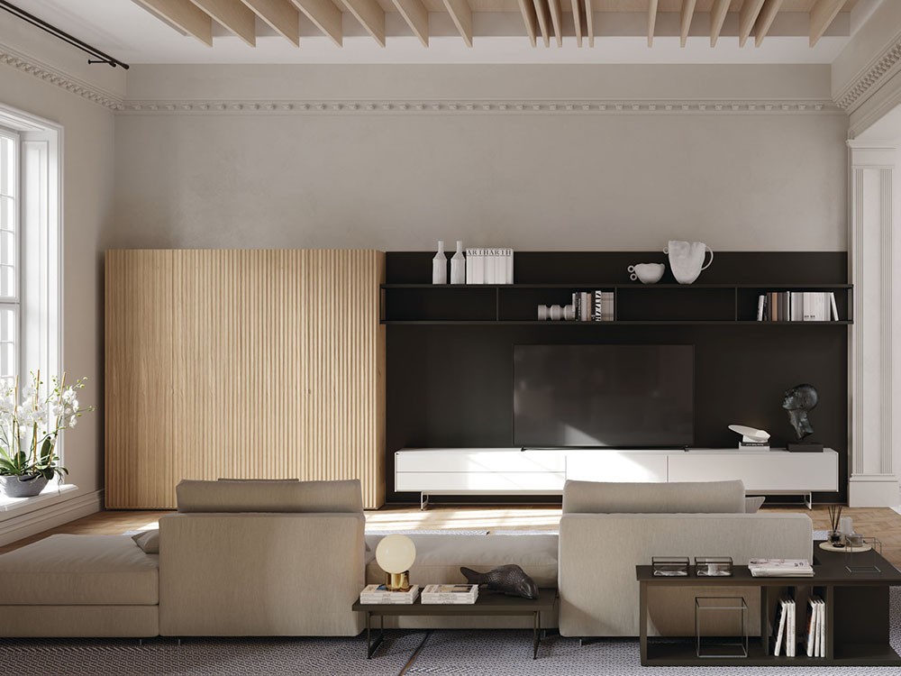 Librería con puertas plegables Ona Adapta Lagrama - 3