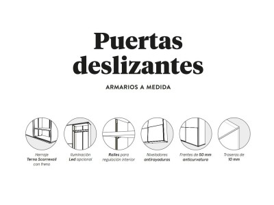 Armario doble con cuatro puertas deslizantes K3 Adapta Lagrama - 4