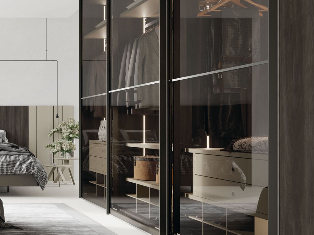 Armario con tres puertas correderas F2 Cristal Adapta Lagrama - 2