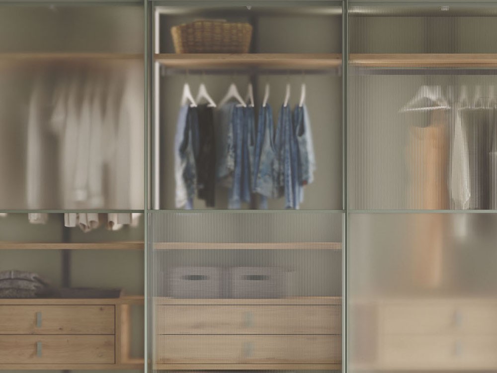 Armario con tres puertas correderas F2 Cristal combi Adapta Lagrama - 2