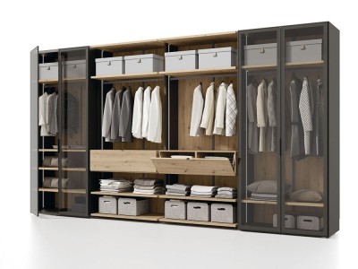 Combinación de armario Vitrina y vestidor Closet Adapta Lagrama - 2