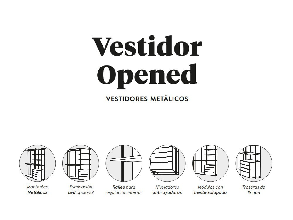 Vestidor Opened con trasera Adapta Lagrama - 4