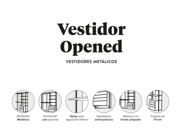 Vestidor Opened de Lagrama