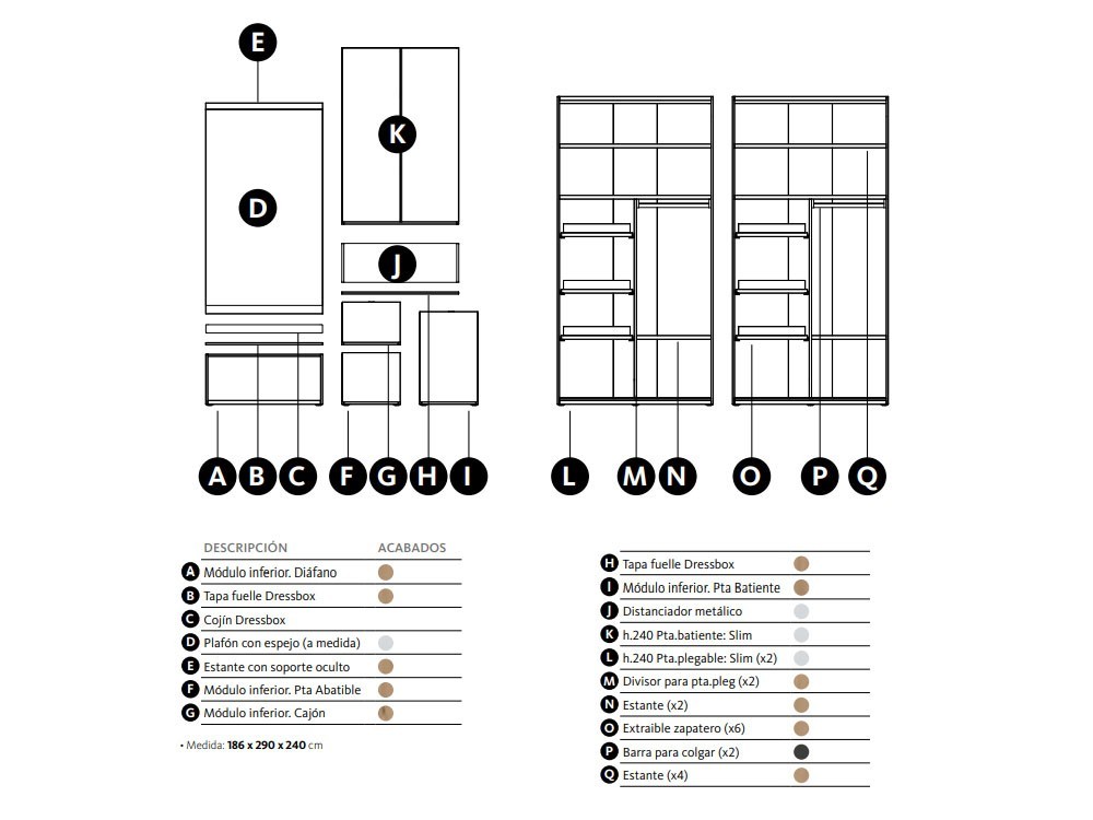Armario modular para recibidor en esquina Dressbox Lagrama - 3