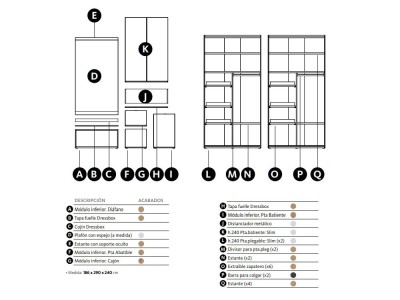 Armario modular para recibidor en esquina Dressbox Lagrama - 3