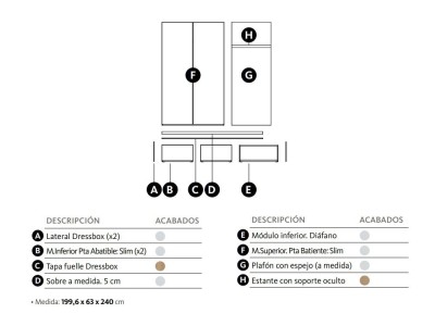 Armario modular para recibidor Dressbox Lagrama - 4