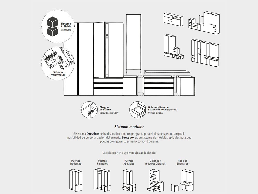 Armario modular para recibidor Dressbox Lagrama - 5