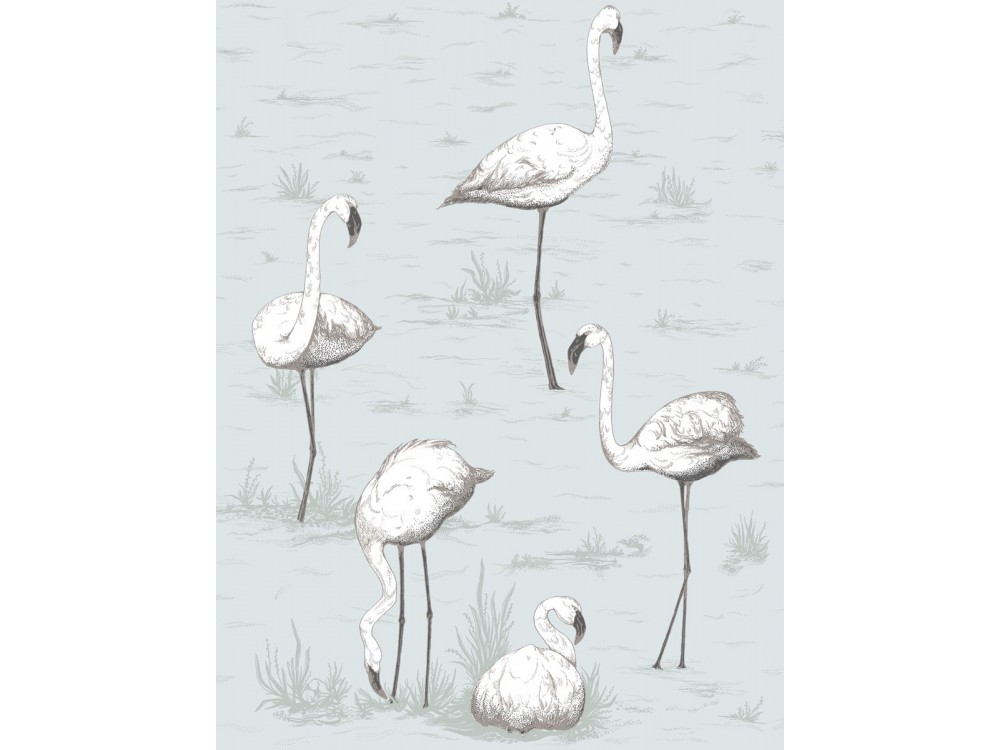 PAPEL PINTADO FLAMINGOS COLE & SON