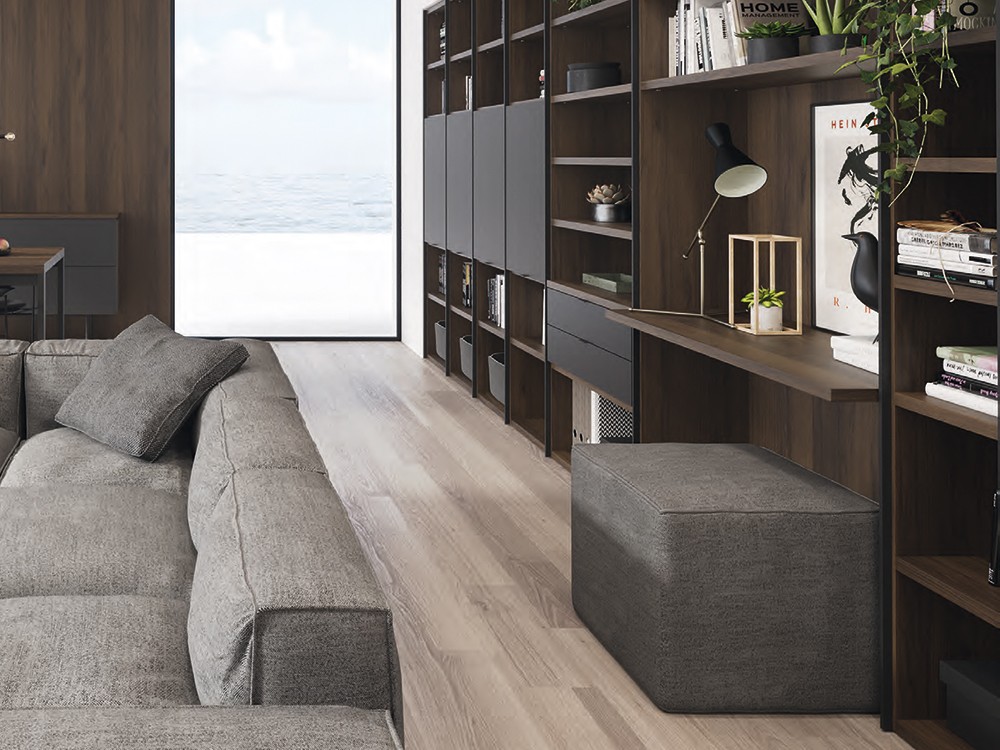 Librería con escritorio Allegro New Home Tegar Mobel - 2