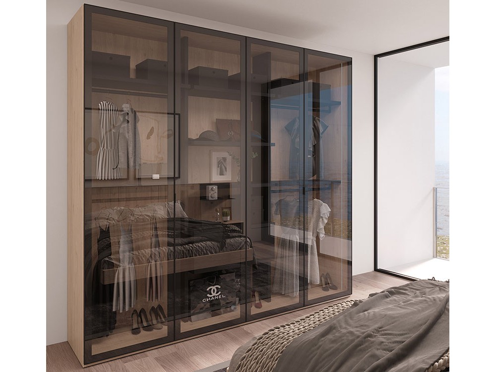 Armario vitrina con interior vestidor New Home Tegar Mobel - 3