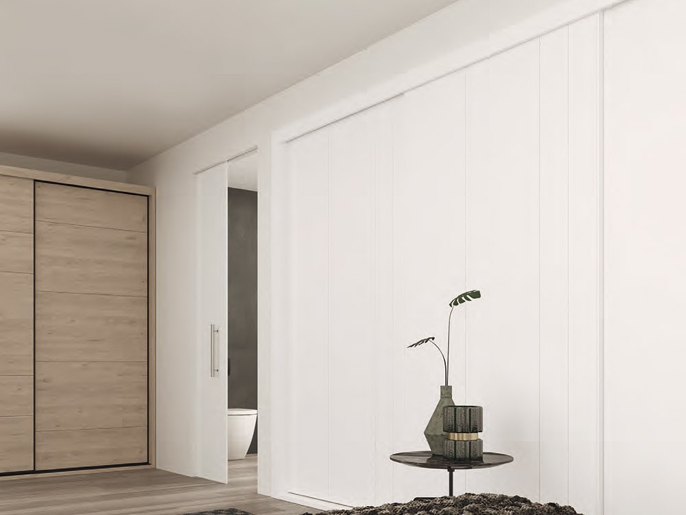 Armario con tres puertas correderas New Home Tegar Mobel - 2