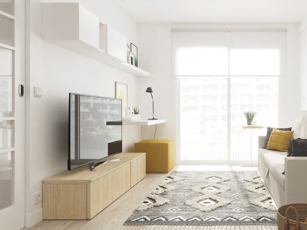 Mueble tv con escritorio Smart Flat Tegar Mobel - 2