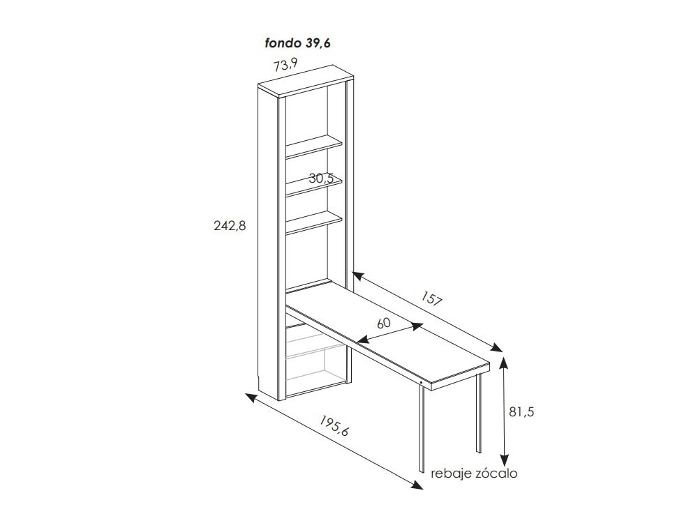 Litera abatible horizontal Zebra QBnext-new Tegar Mobel - 16