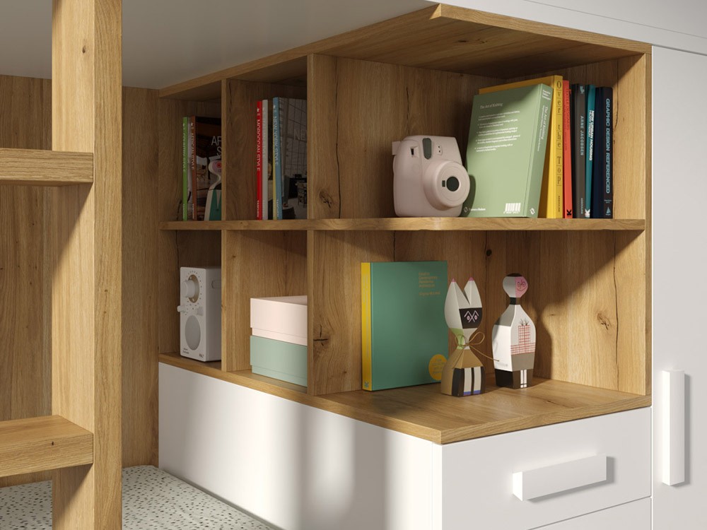 Litera tren con mesa deslizante QBnext-New Tegar Mobel - 5