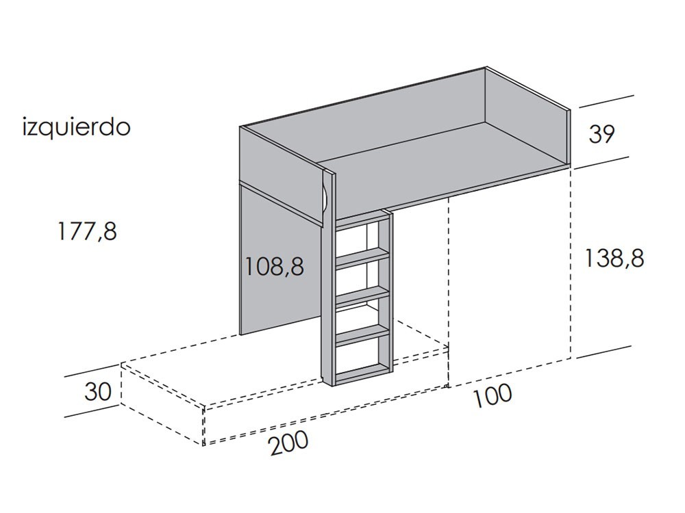 Litera tren con mesa deslizante QBnext-New Tegar Mobel - 6