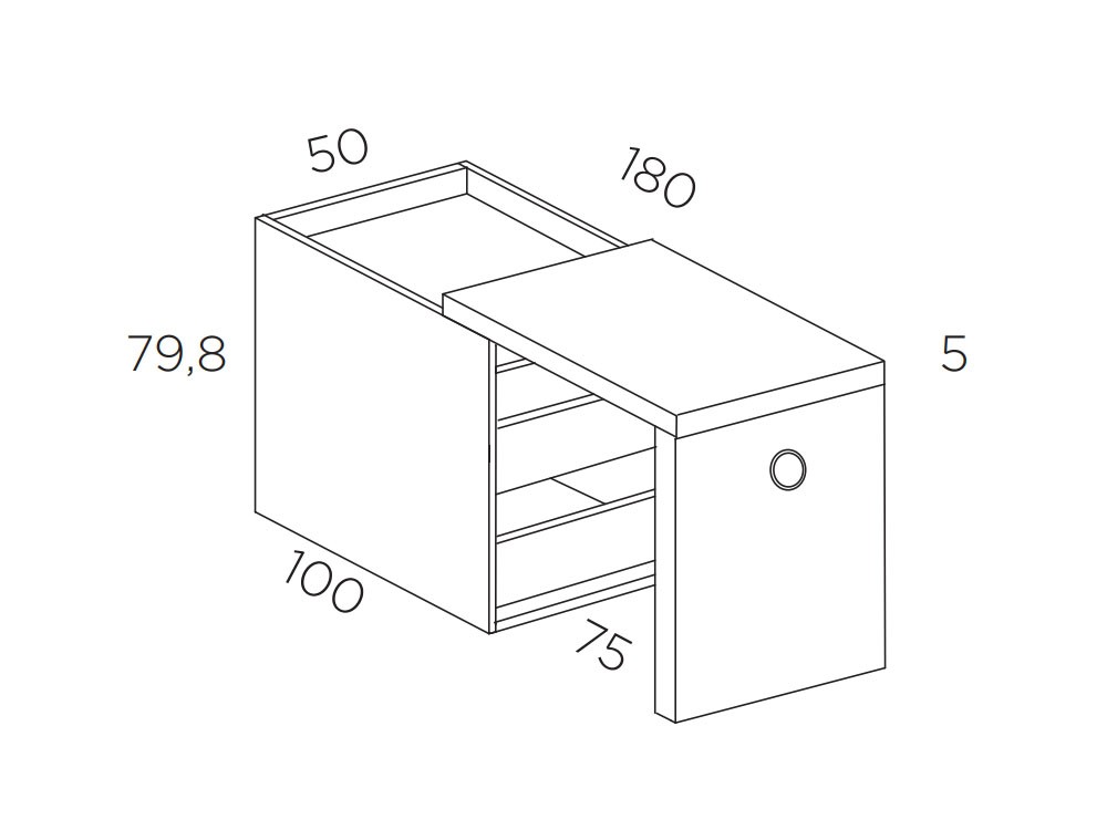 Litera tren con mesa deslizante QBnext-New Tegar Mobel - 7