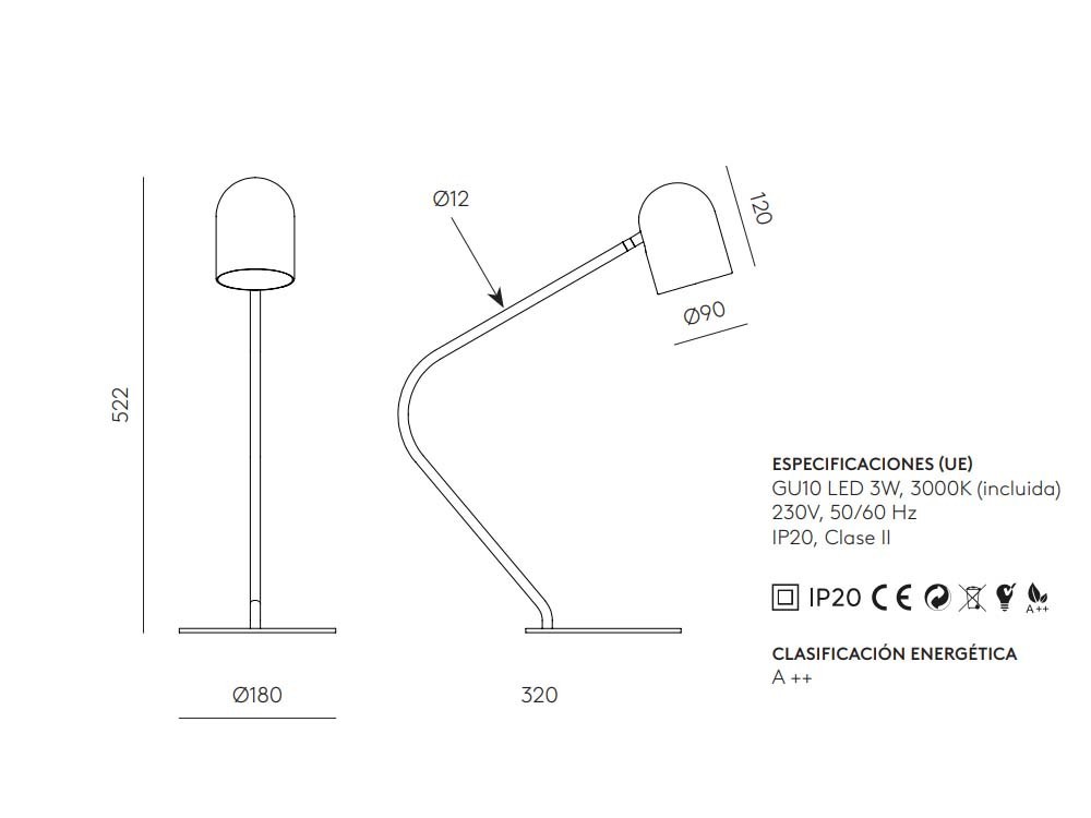 Lámpara de sobremesa Pipe Aromas del Campo - 4