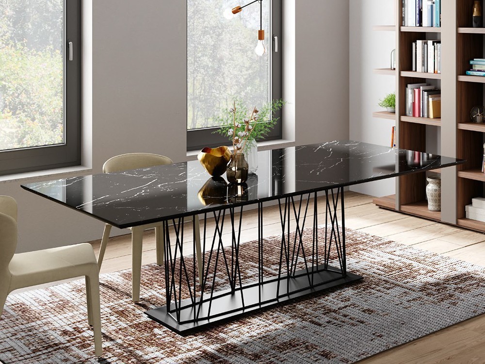 Mueble de salón con mesa abatible, MOBliving, Mobel 6000