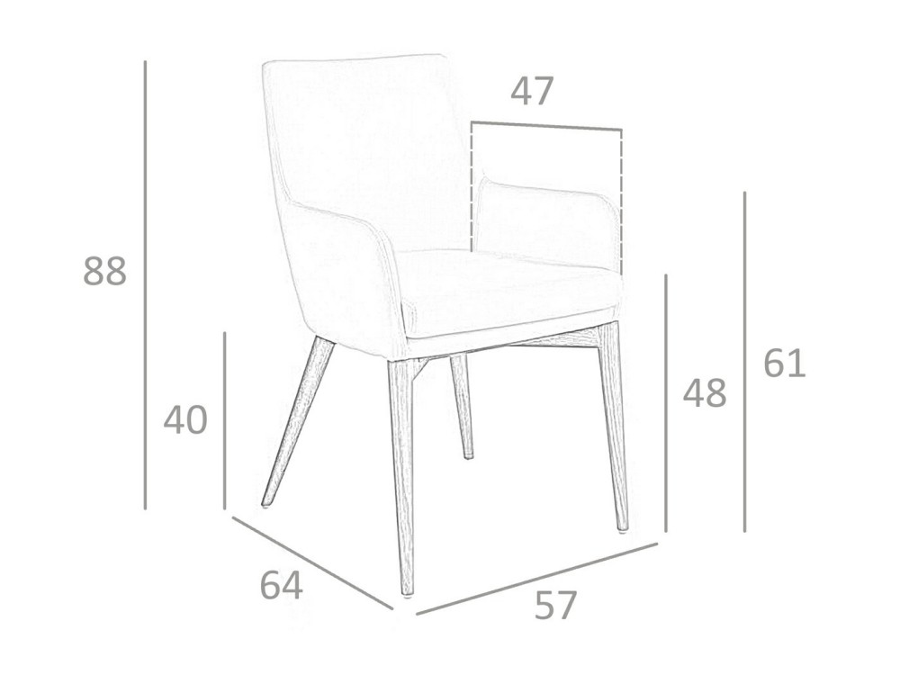Silla tapizada en polipiel Ángel Cerdá 4006 Ángel Cerdá - 6