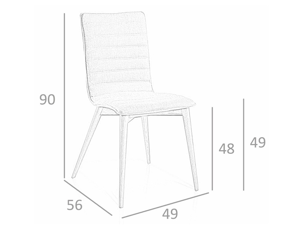 Silla tapizada en textil Ángel Cerdá 4031 Ángel Cerdá - 5